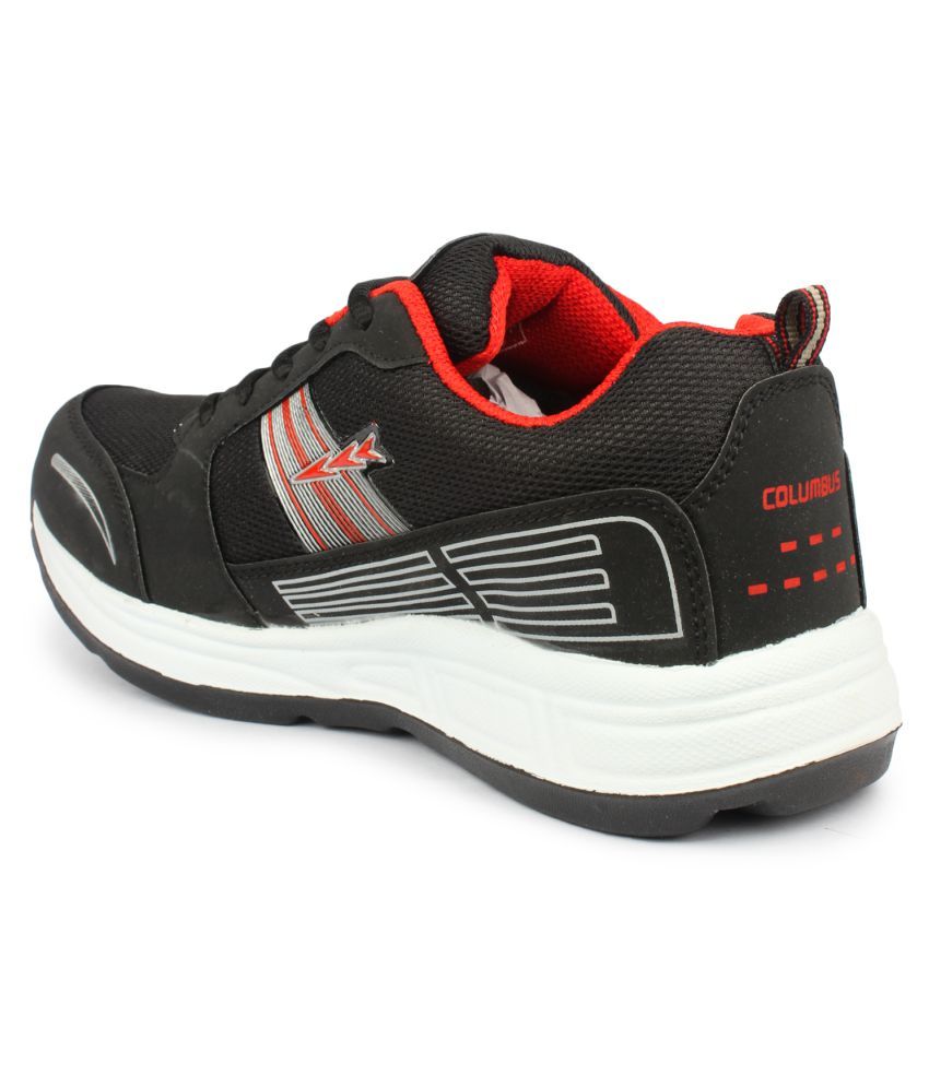 columbus black running shoes