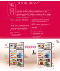 LG 260 Ltr 3 Star GL-T292RPZM Double Door Refrigerator [with Dual Fridge Feature]