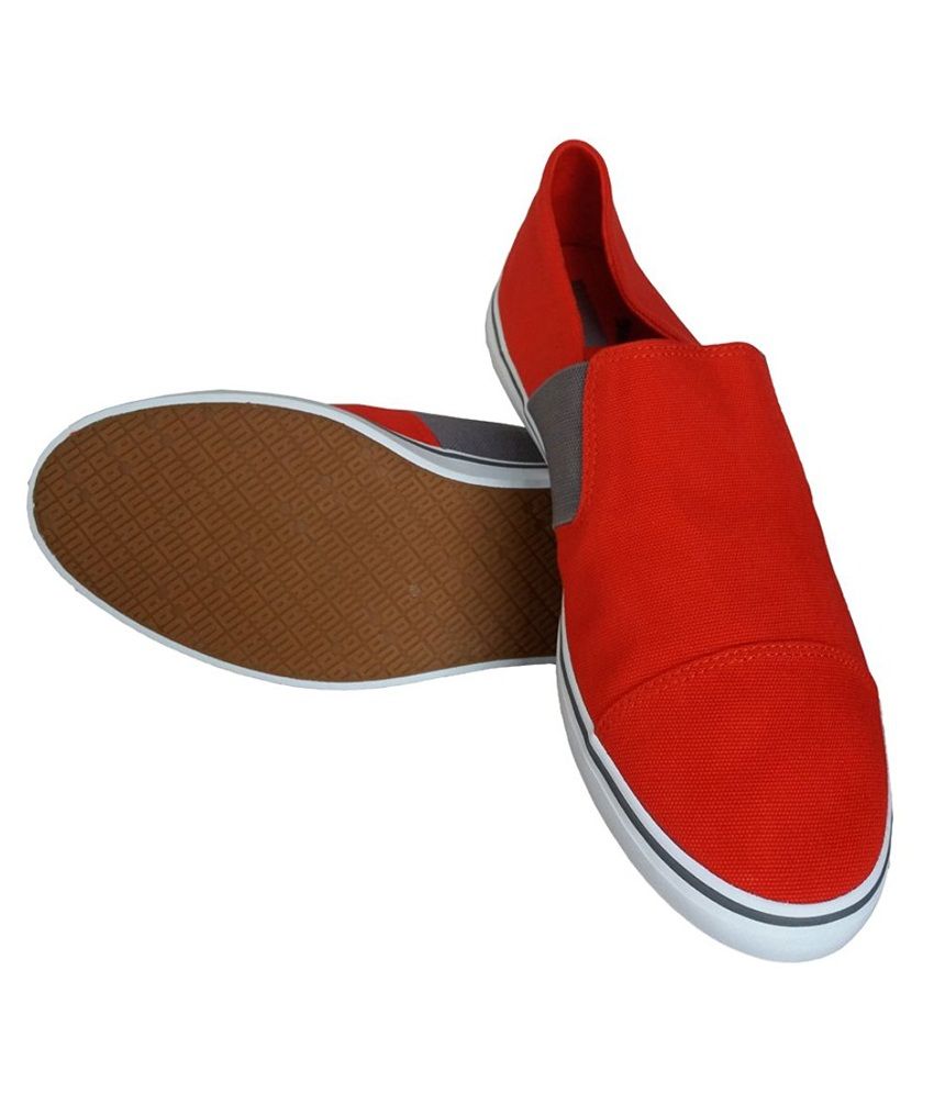 puma slip ons kids red