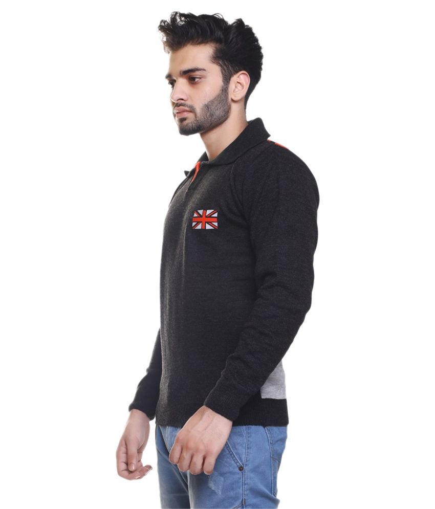 Urban Tailor Black Spread Collar Sweater Buy Urban Tailor Black