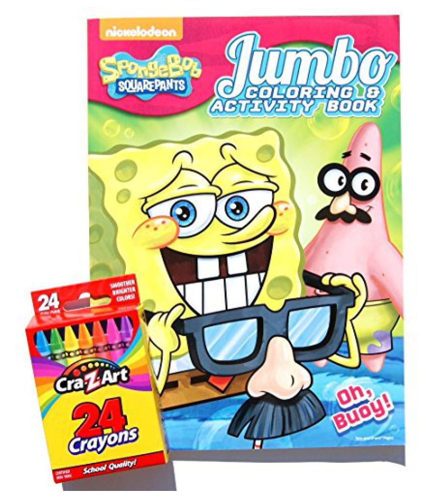 Download Sponge Bob Squarepants Jumbo Coloring and Activity Book ...