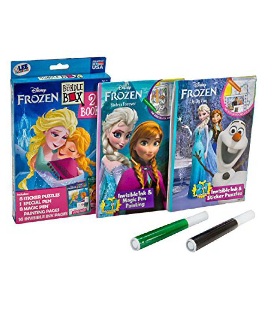 Disney Frozen Chilly Fun Invisible Ink & Sticker Puzzles 2-In-1 Activities Book 