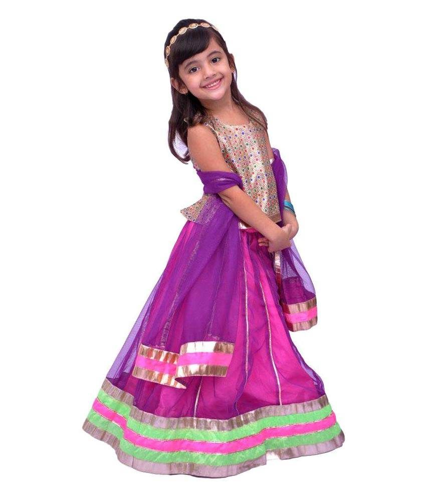 Kilkari Purple Lehenga Choli Set - Buy Kilkari Purple Lehenga Choli Set ...