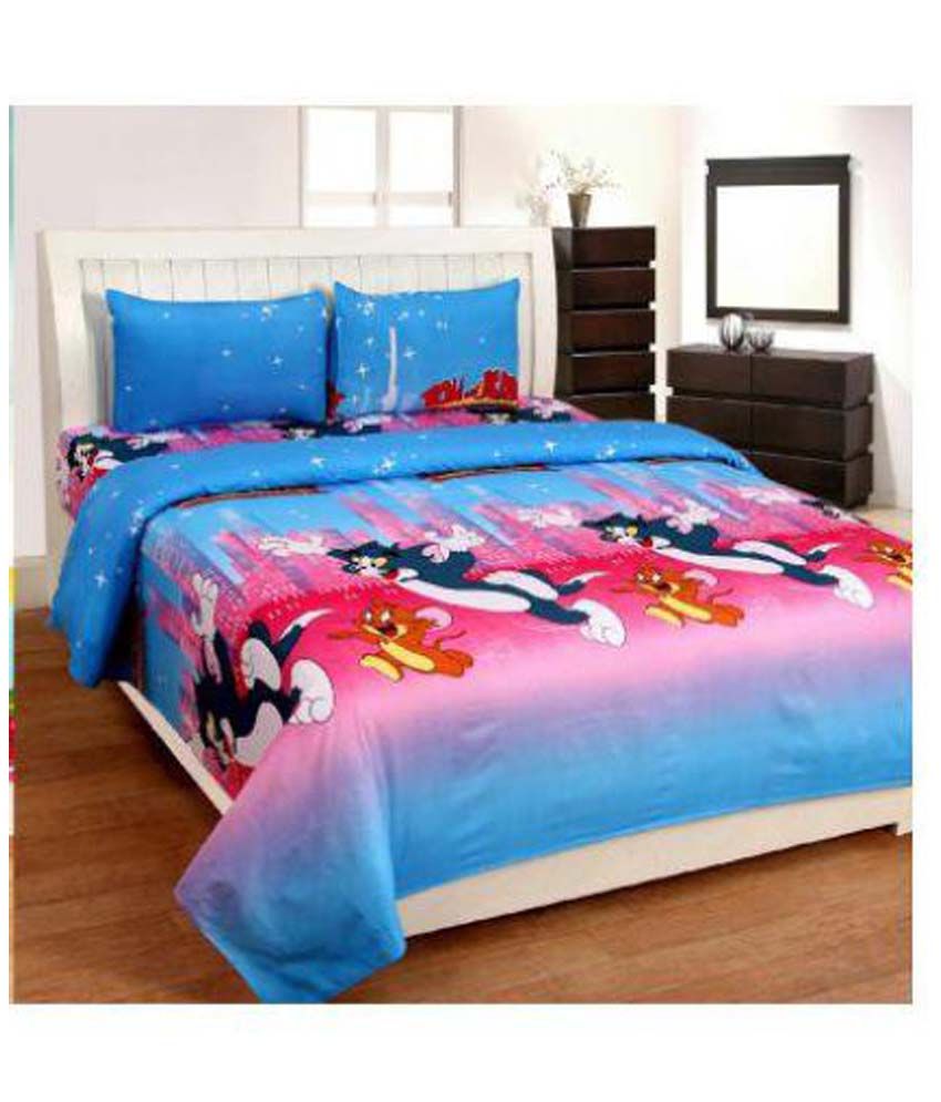 Krishnam Double Cotton Cartoons Bed Sheet Buy Krishnam Double Cotton