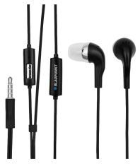 Blaupunkt In Ear Wired Earphones With Mic Black