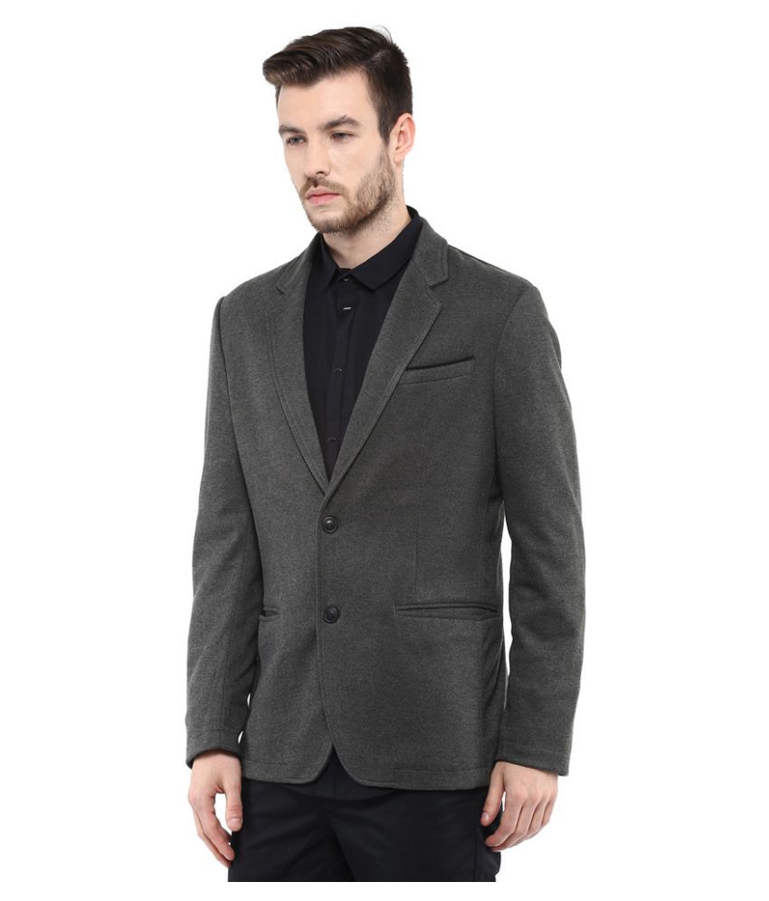 mens grey casual blazer