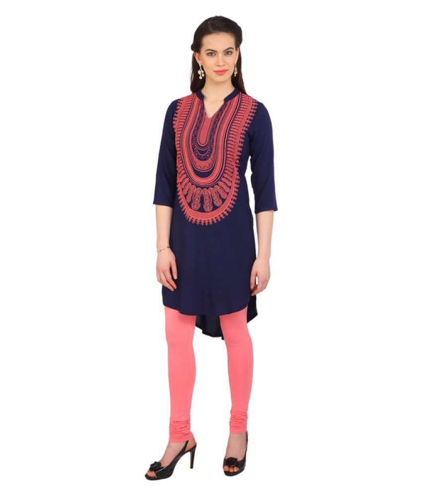 asymmetrical hemline kurti