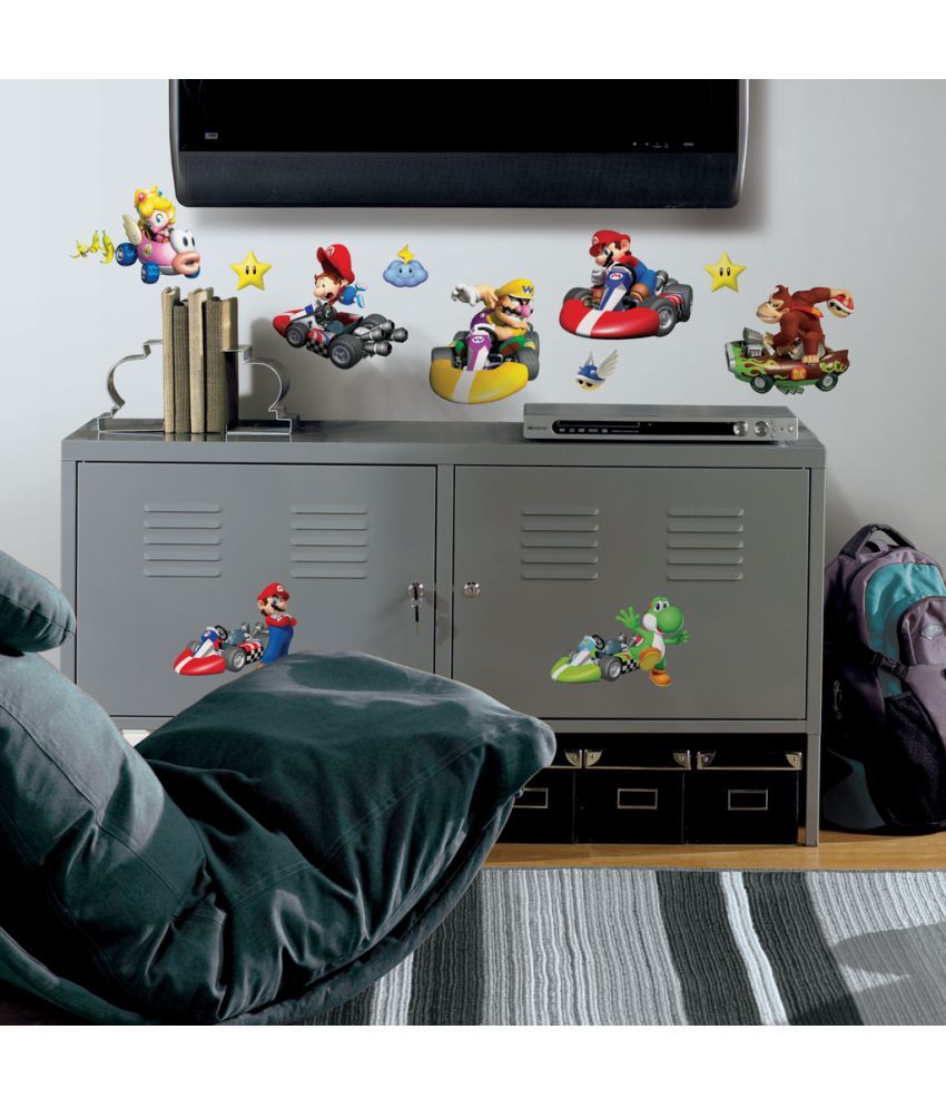 Asian Paints Nintendo Mario Kart Vinyl Wall Stickers Buy Asian