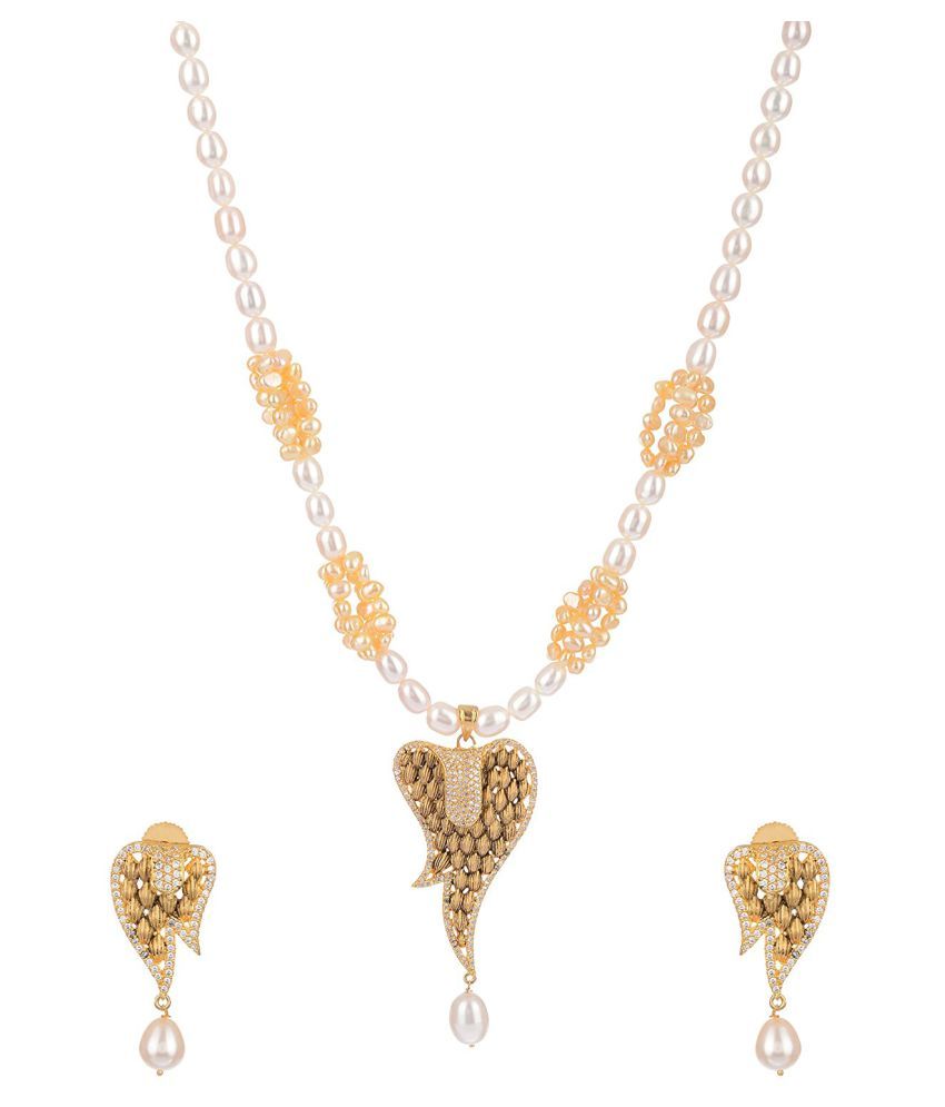 Mangatrai Pearls Pearl Necklace Set Buy Mangatrai Pearls Pearl