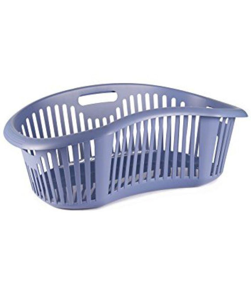 Tatay Blue Plastic Laundry Basket 15 Buy Tatay Blue Plastic Laundry