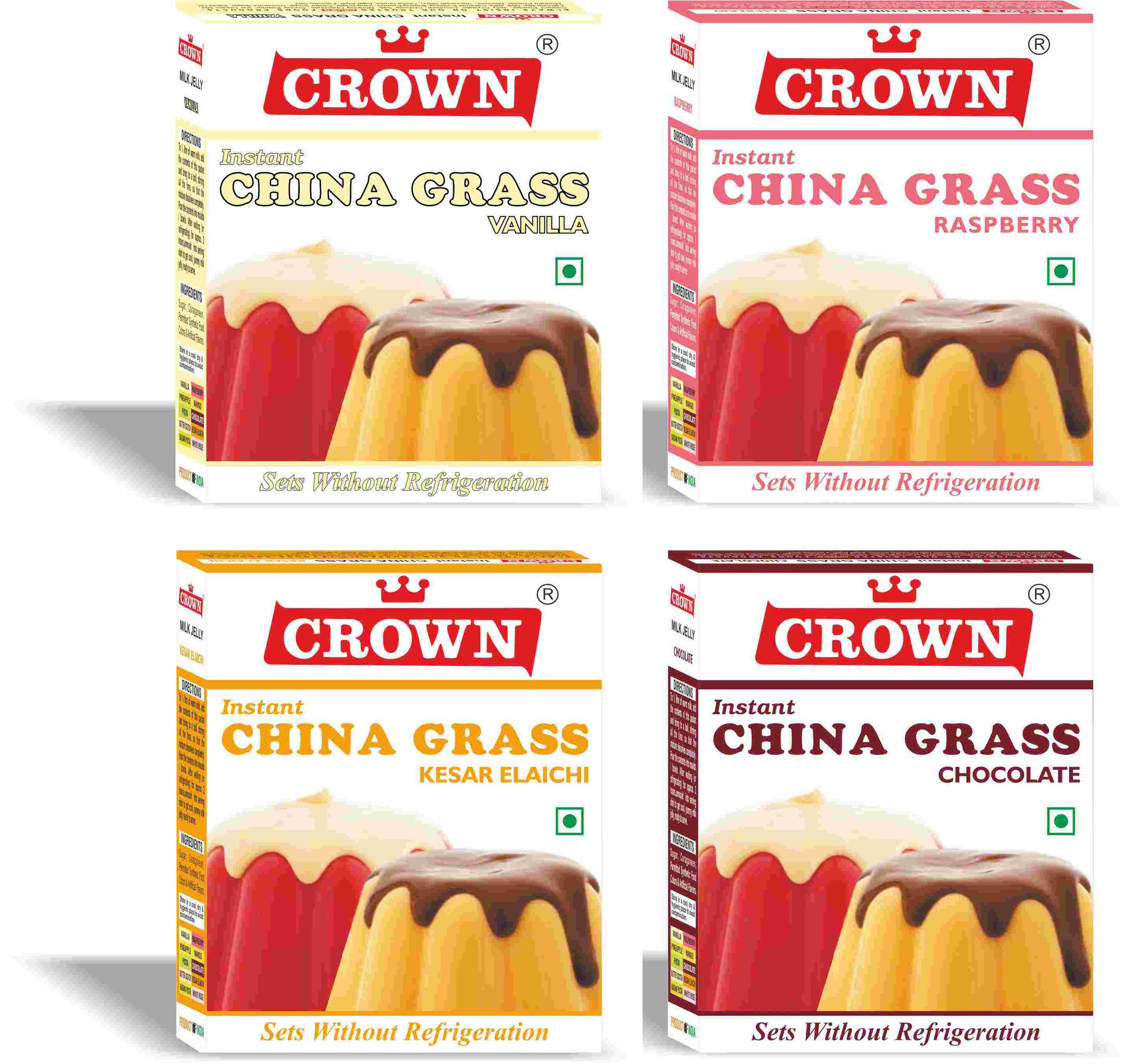 Crown Milk Jelly China Grass 80g Pack Of 4 Flavors Vanila Buy Crown Milk Jelly China Grass 80g Pack Of 4 Flavors Vanila At Best Prices In India Snapdeal