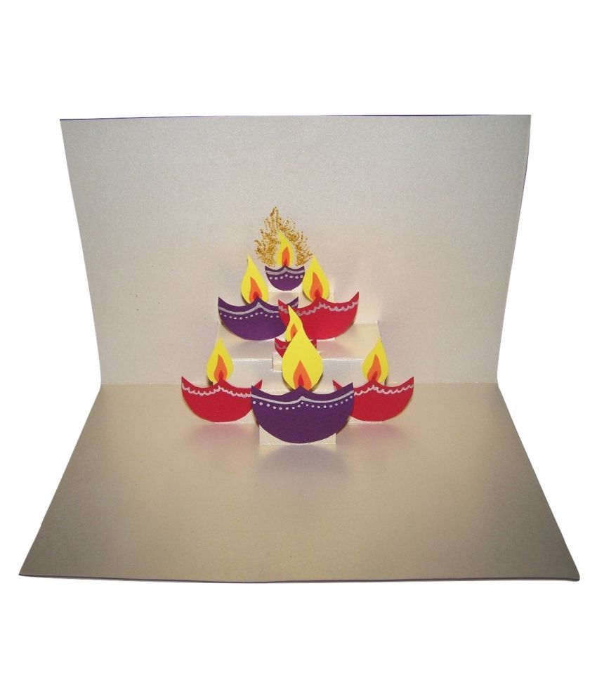 Handmade Diwali Greeting Card Buy Online At Best Price In India Snapdeal