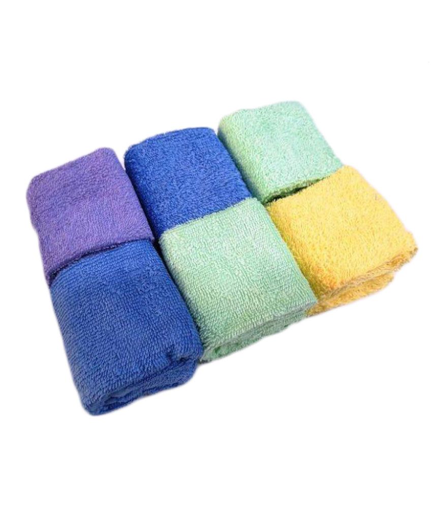 Bombay Dyeing Set of 6 Non Terry Face Towel Multi Buy [ 850 x 995 Pixel ]
