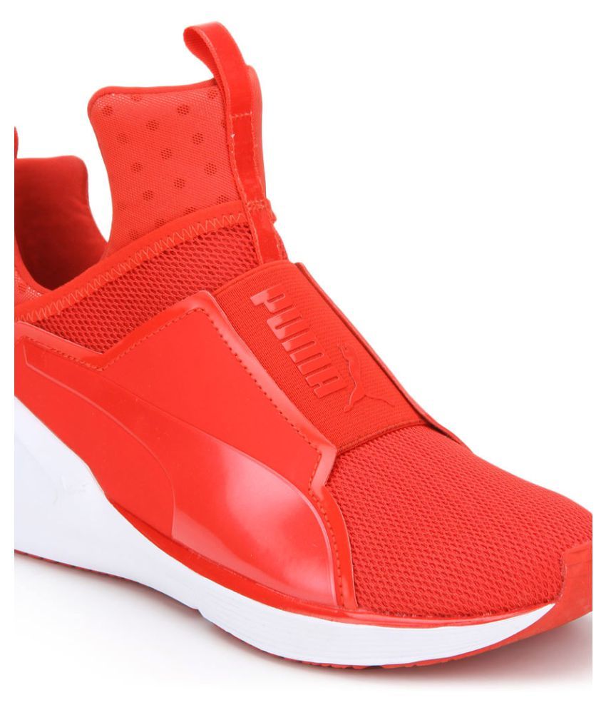 red walking shoes womens