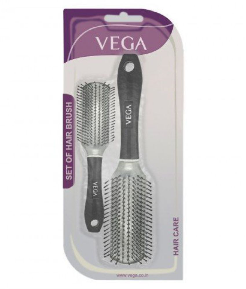 Vega Hair Brush Set, Flat and Round: Buy Vega Hair Brush Set, Flat and Round  at Best Prices in India - Snapdeal