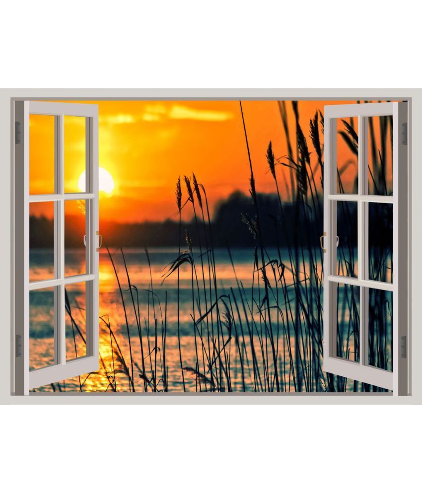     			Decor Villa Sunset Lake Vinyl Wall Stickers