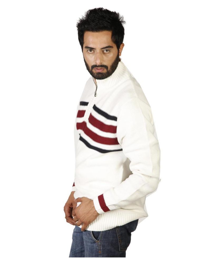 Oldberri White High Neck Sweater Buy Oldberri White High Neck Sweater