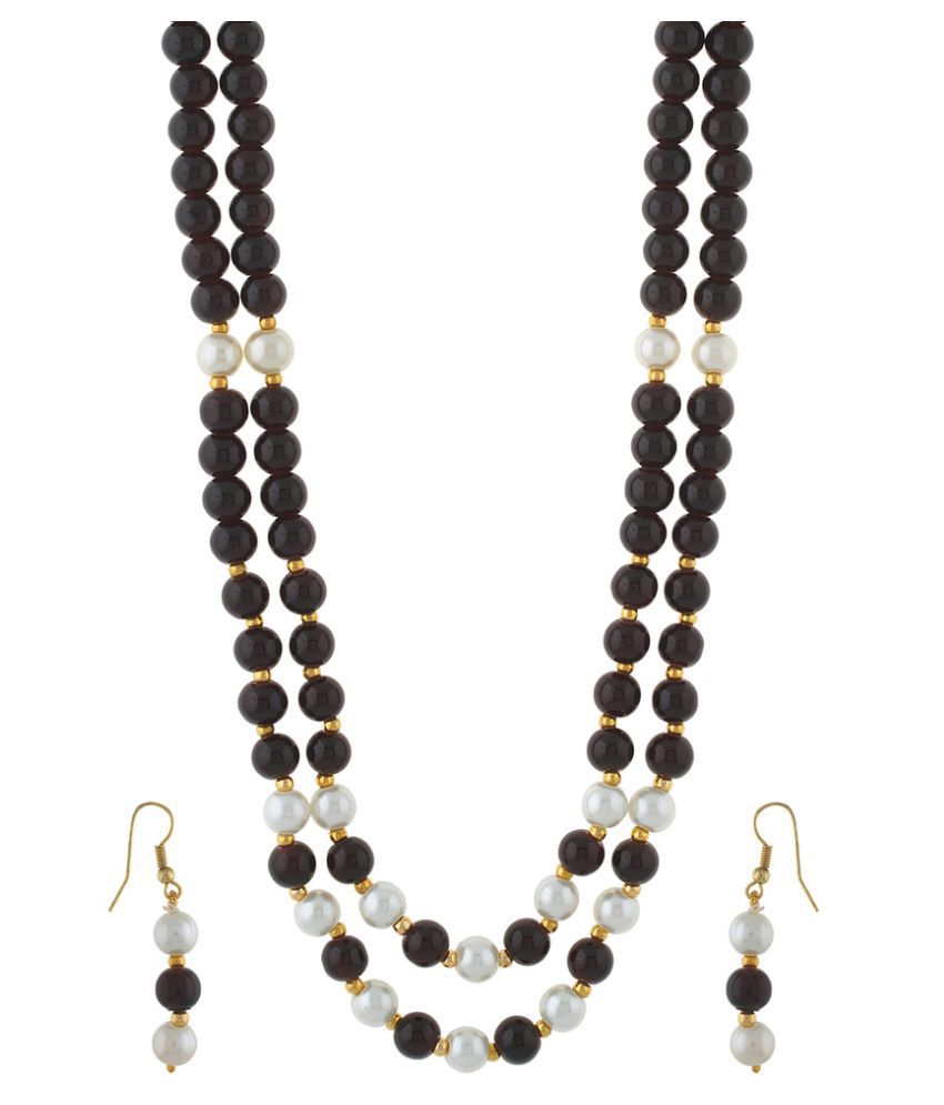     			Vishakapearlsand Jewellers Multi colour Necklace set