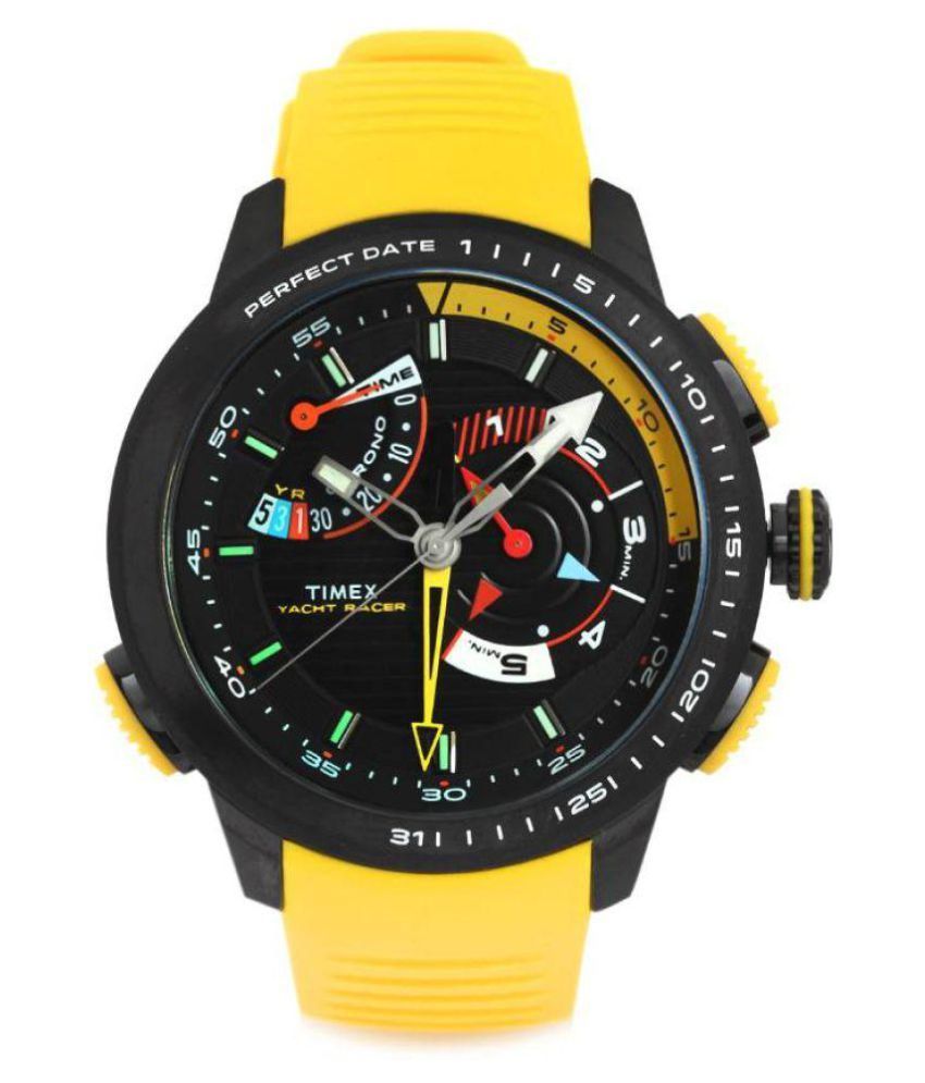 Timex Yellow Silicon Analog Watch Buy Timex Yellow Silicon Analog