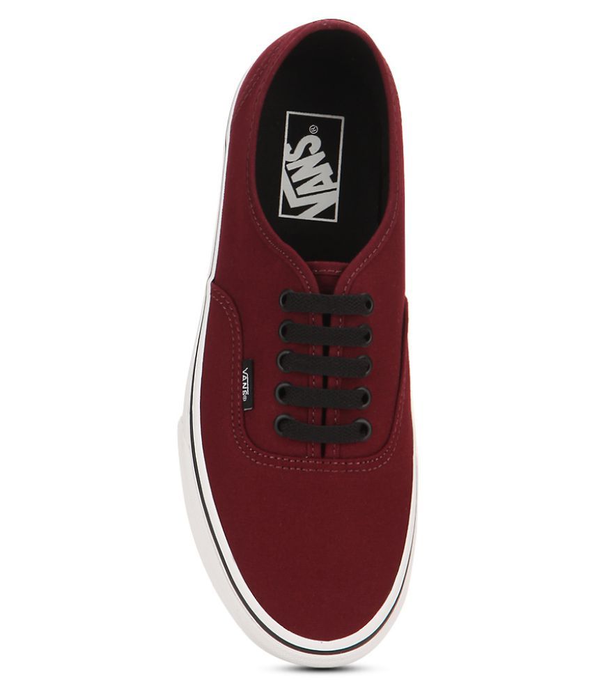 maroon vans long sleeve