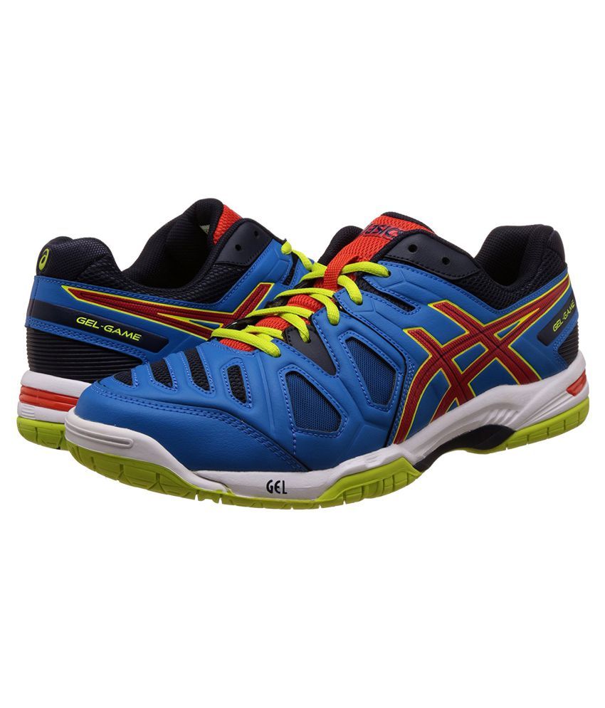 Asics Gel-Game 5 Blue Tennis Shoes - Buy Asics Gel-Game 5 Blue Tennis Shoes Online at Best 