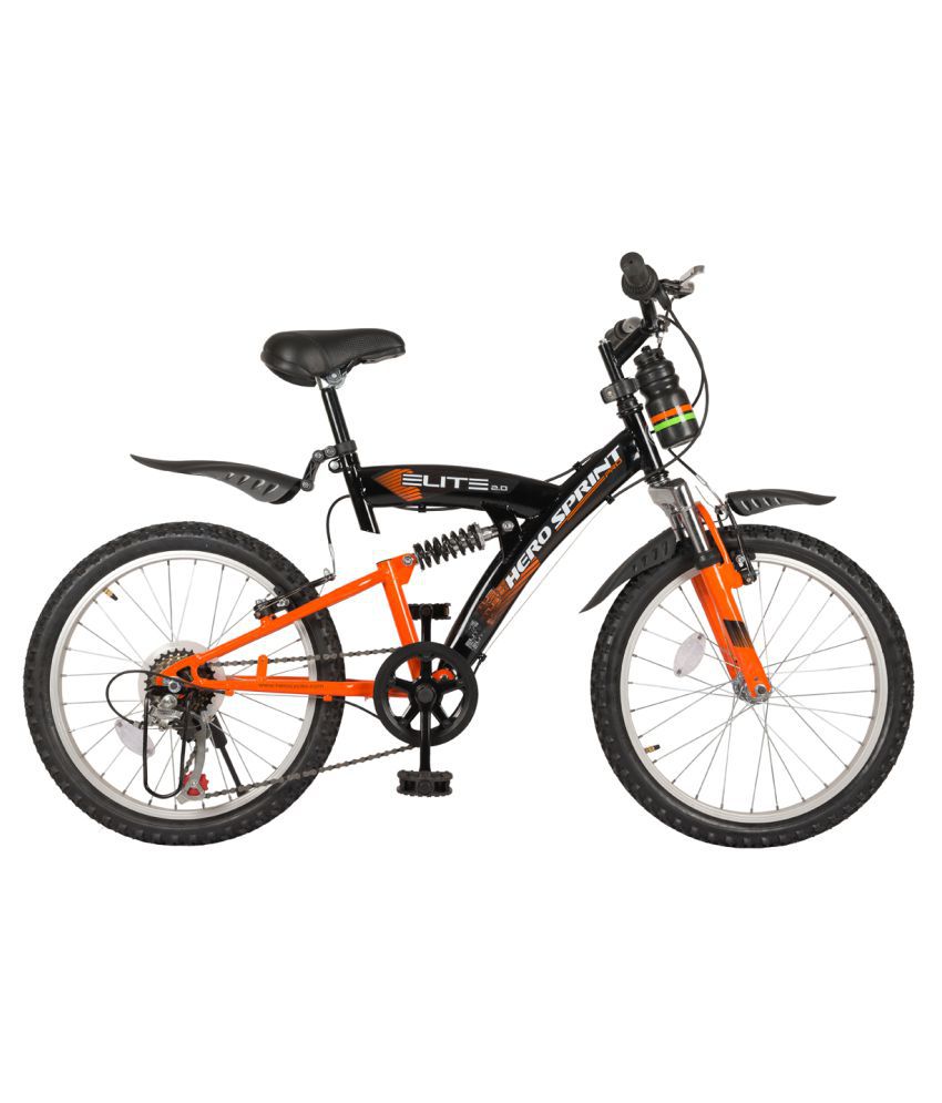     			Hero Sprint 20T Elite 6 Speed - Black & Orange Junior Cycle, Boy's Kids Bicycle/Boys Bicycle/Girls Bicycle