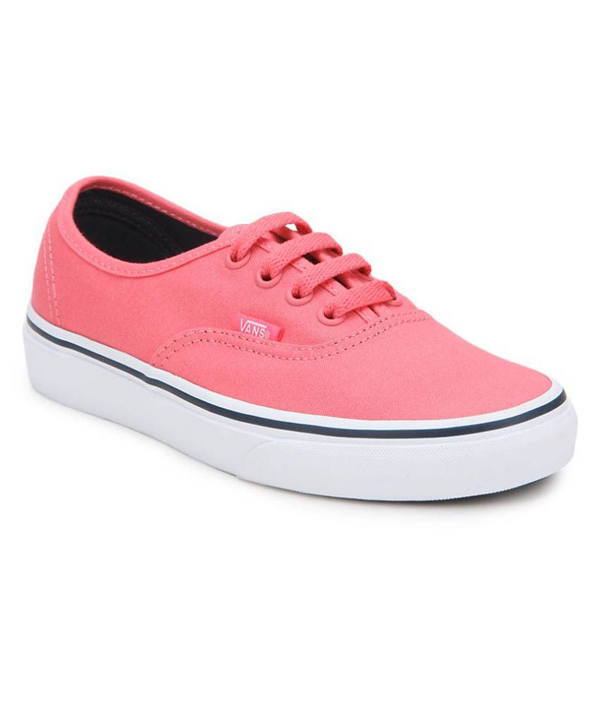 vans pink tennis shoes