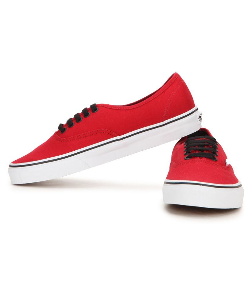 vans red shoes india