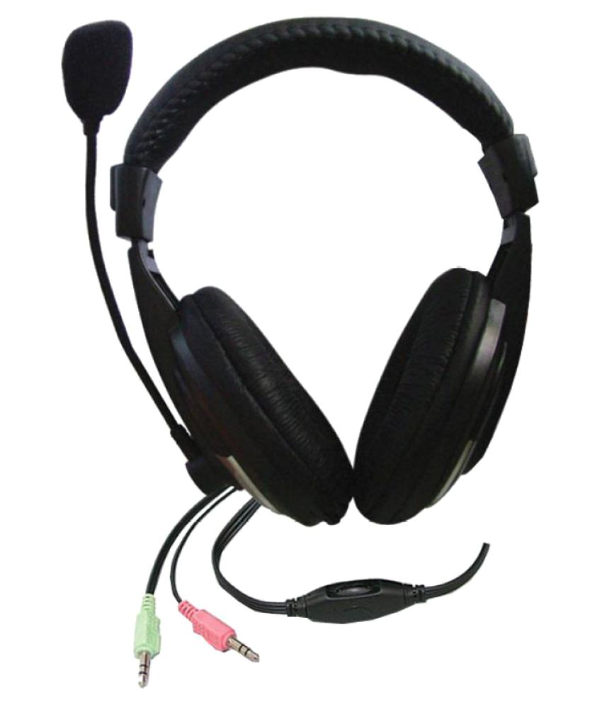     			Zebronics zeb-100hmv Over Ear Headset with Mic Black