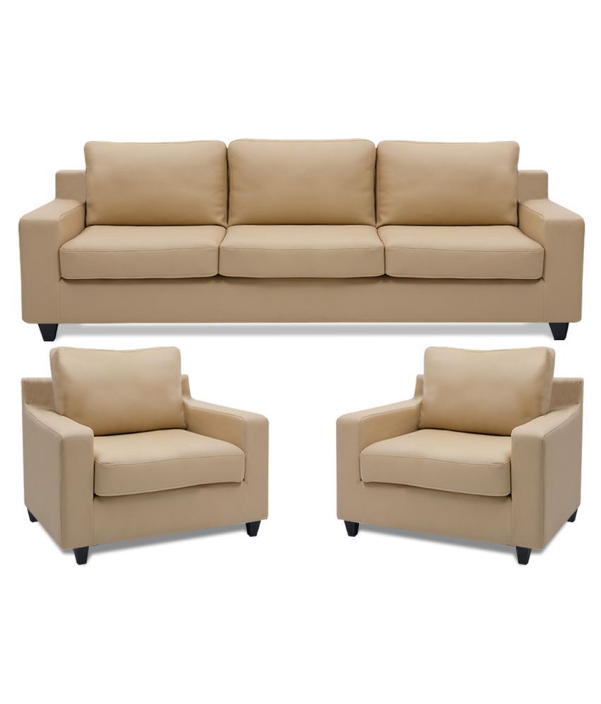 Dolphin Oxford Leatherette 3 1 1 Sofa Set  Buy Dolphin 