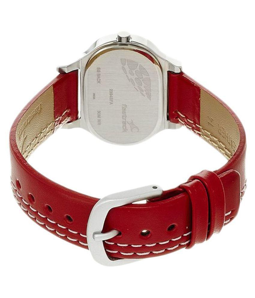 fastrack leather watches for ladies