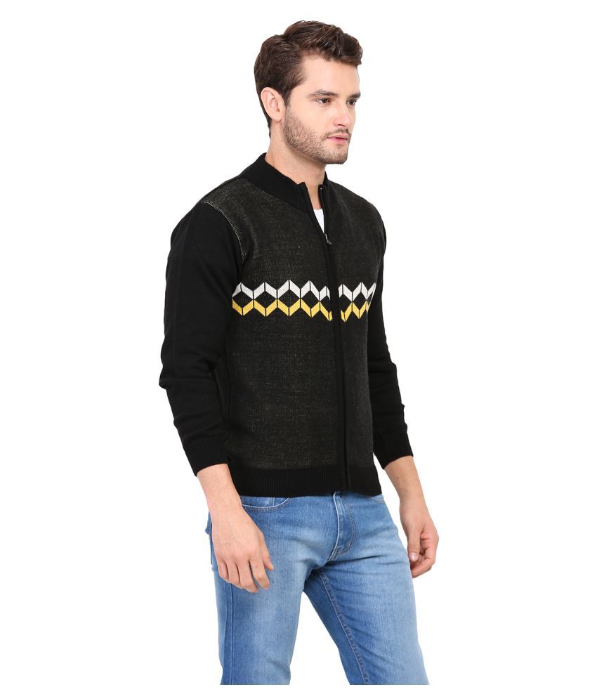 black high neck sweater mens