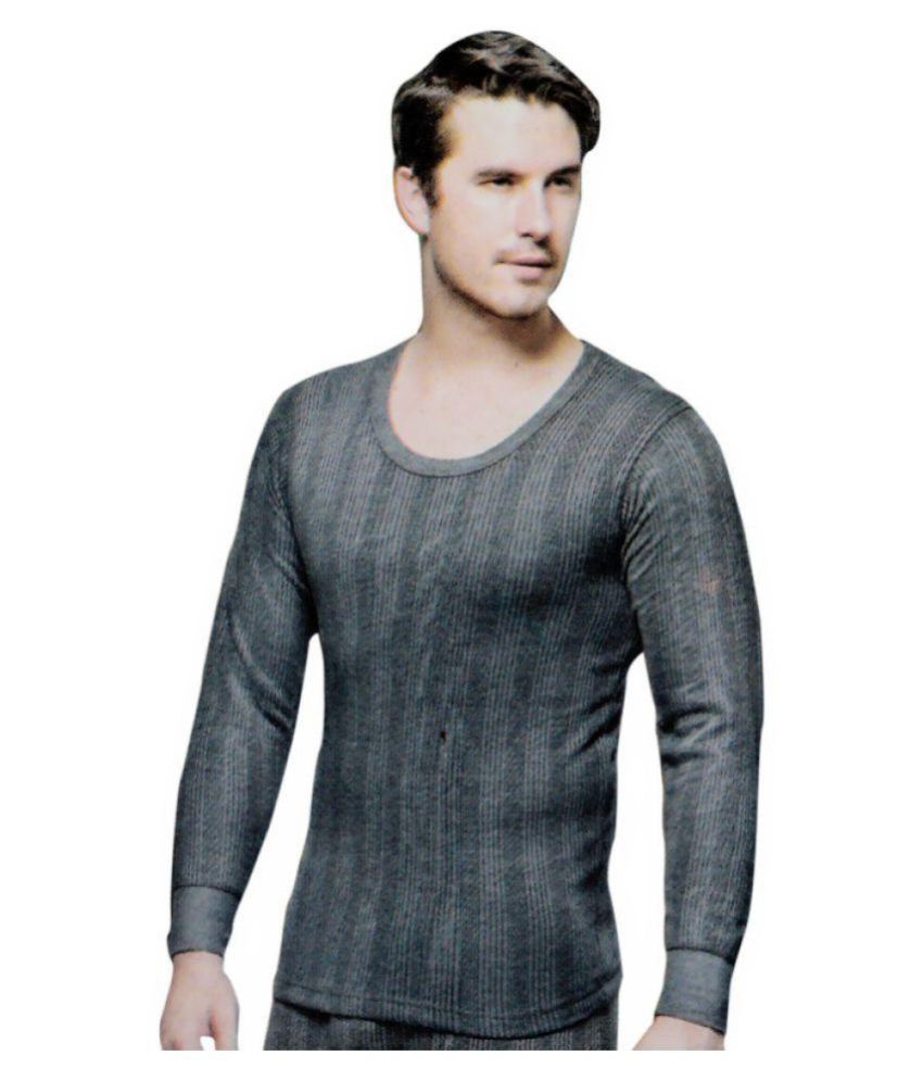 dark grey thermal shirt