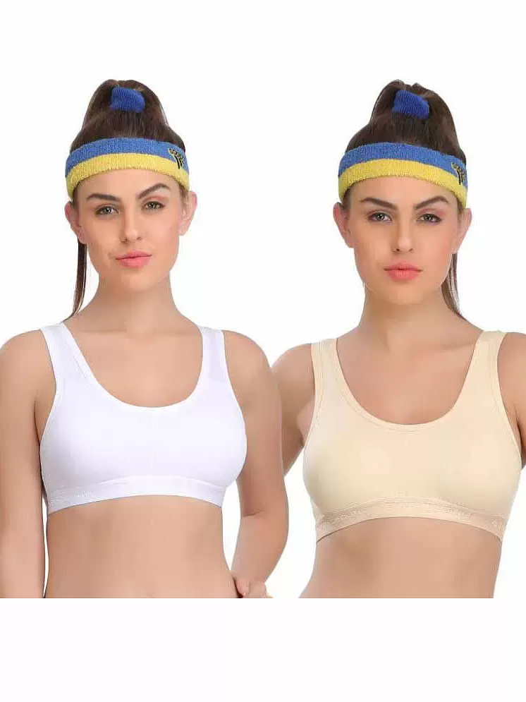 Piftif Women Sports Lightly Padded Bra - Buy white Piftif Women Sports  Lightly Padded Bra Online at Best Prices in India