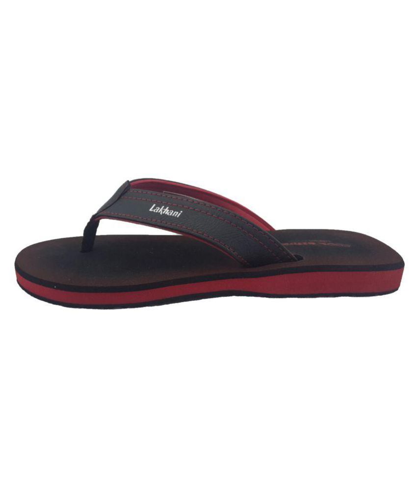 Lakhani Black Thong Flip Flop Price in 