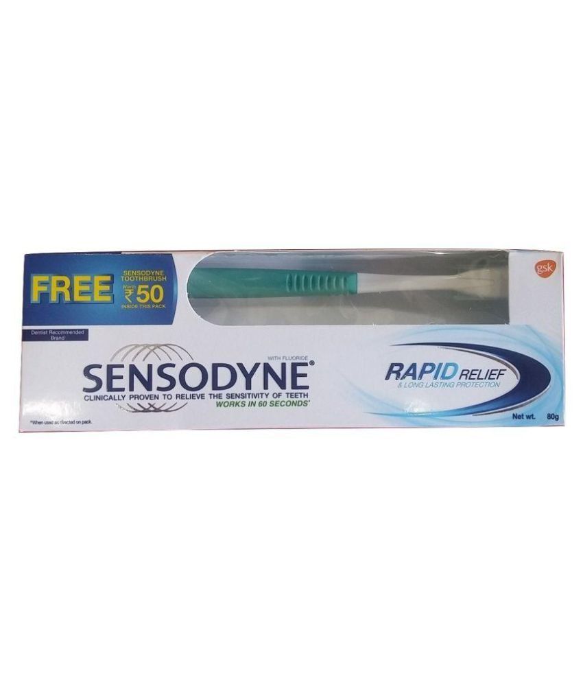 sensodyne toothpaste with brush price