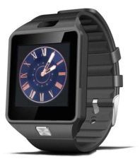 Life Like Dz09 Bluetooth Smartwatch With Sim & Sd Card Support - Black- Rubber Strap