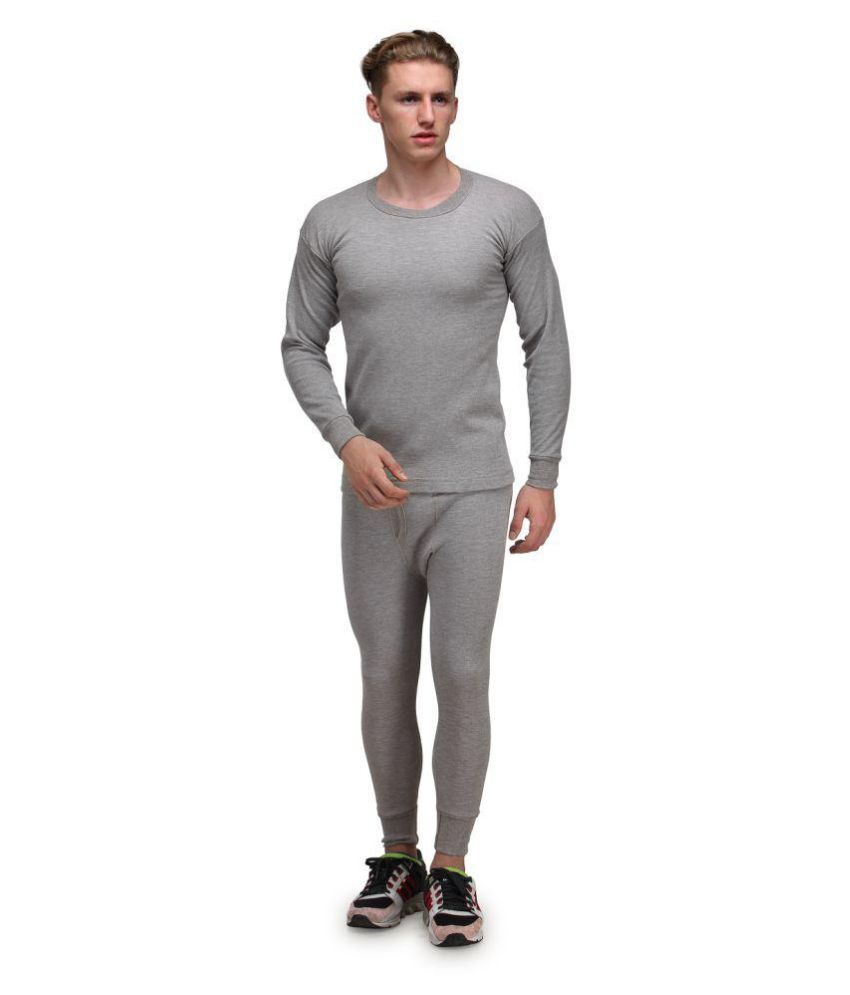     			Alfa - Grey Cotton Men's Thermal Sets ( Pack of 1 )