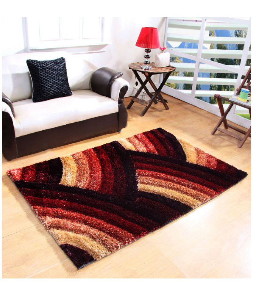     			Shobhraj Multi Shaggy Carpet Abstract 4x6 Ft.