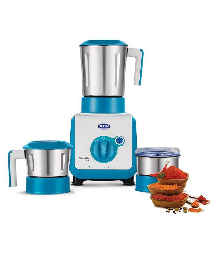 Ultra Stealth 750 W 3 Jar Mixer Grinder Price in India Buy Ultra