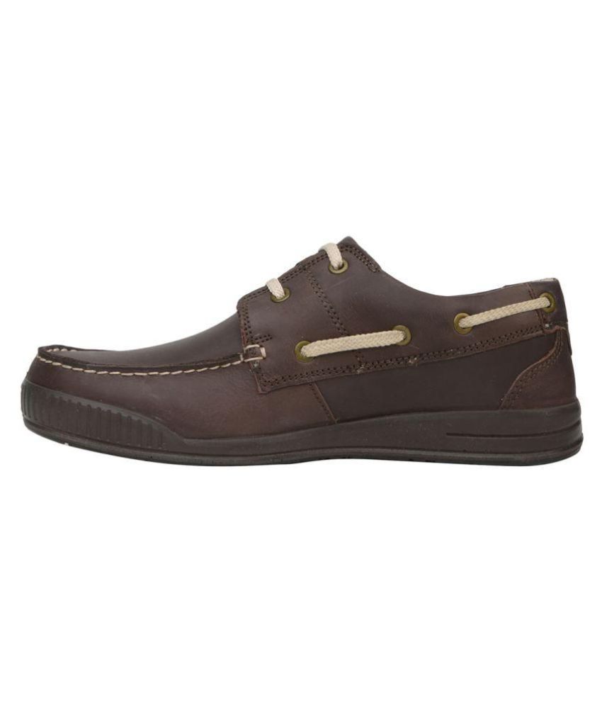 Woodland GC 1499114-DBROWN Boat Brown Casual Shoes - Buy Woodland GC ...