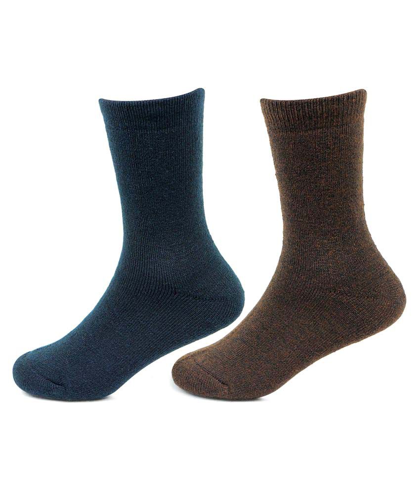     			Bonjour Kids Woolen Winter Socks for 5-8 Years (Pack of 2)