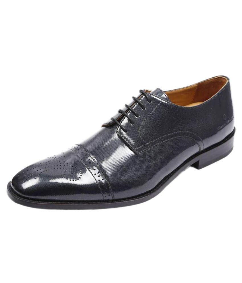 Classe Italiana Black Brogue Genuine Leather Formal Shoes Price in ...