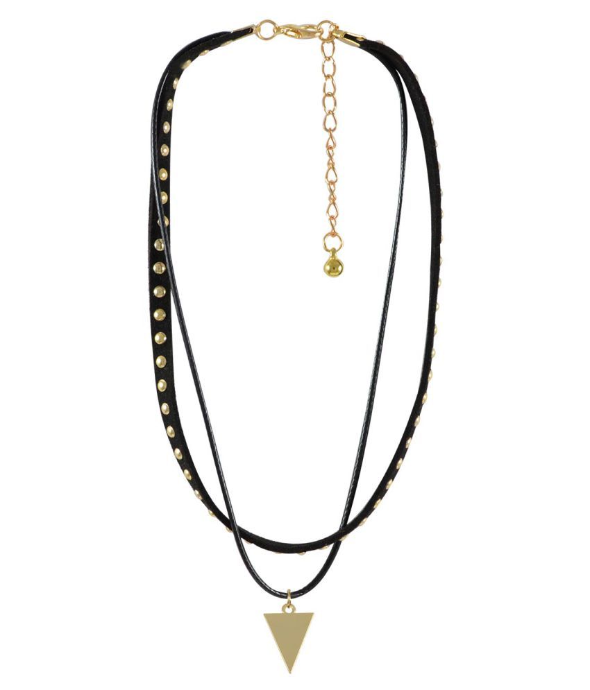 solid black choker necklace