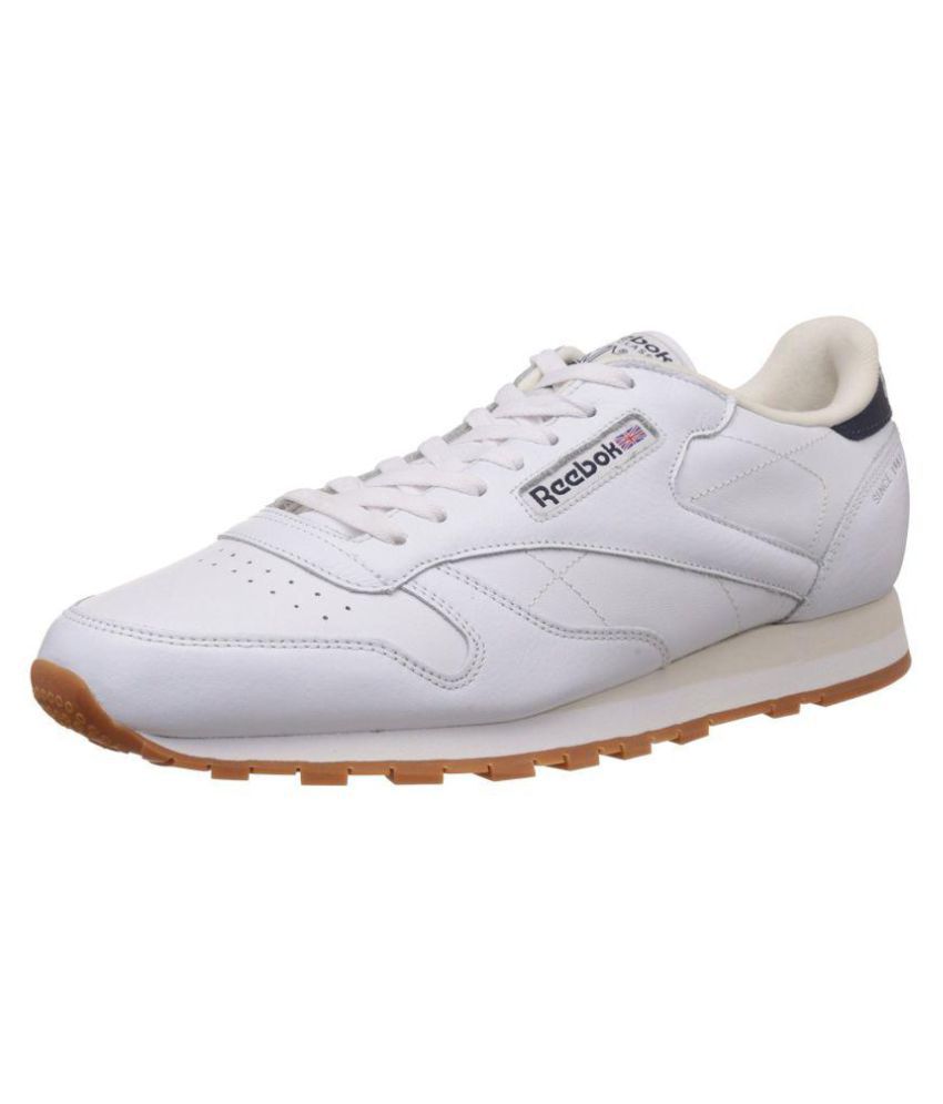 Reebok Cl Lthr Lp White Running Shoes - Buy Reebok Cl Lthr Lp White ...