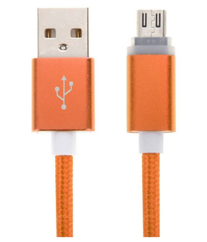 1Touch Nylon Data Sync Cable for Lenovo Vibe S1 USB Data Cable 1 m