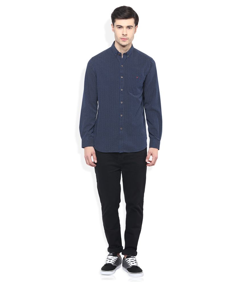 Wills Lifestyle Black Casuals Slim Fit Shirt Buy Wills Lifestyle