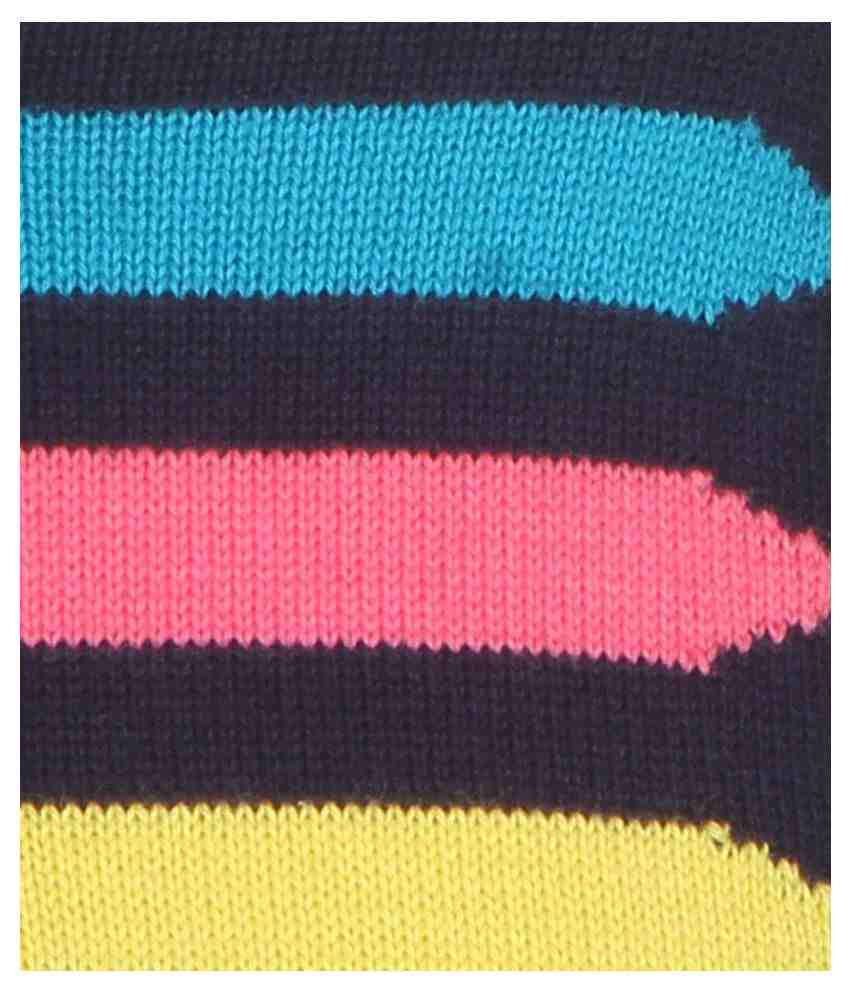 United Colors of Benetton Black Striped Buttoned Cardigan - Buy United Colors of Benetton Black 