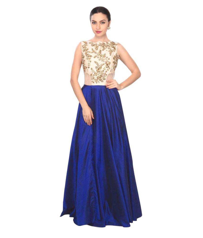 fancy silk gown