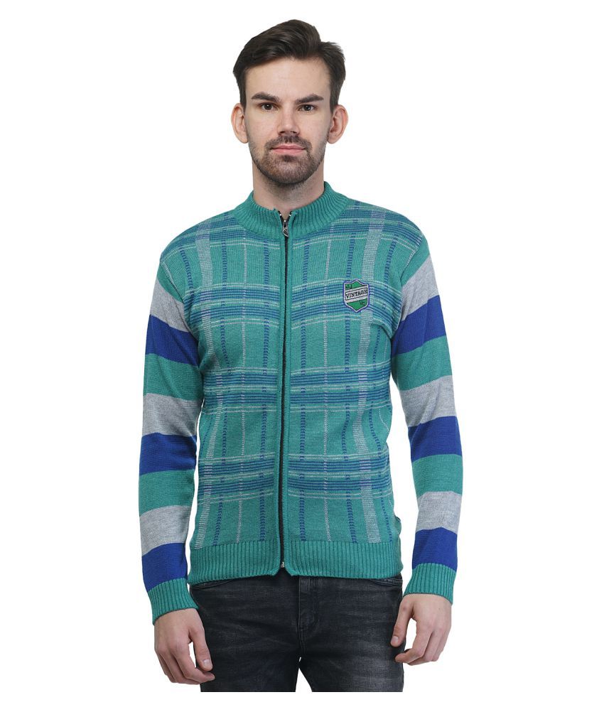 turquoise mens sweater